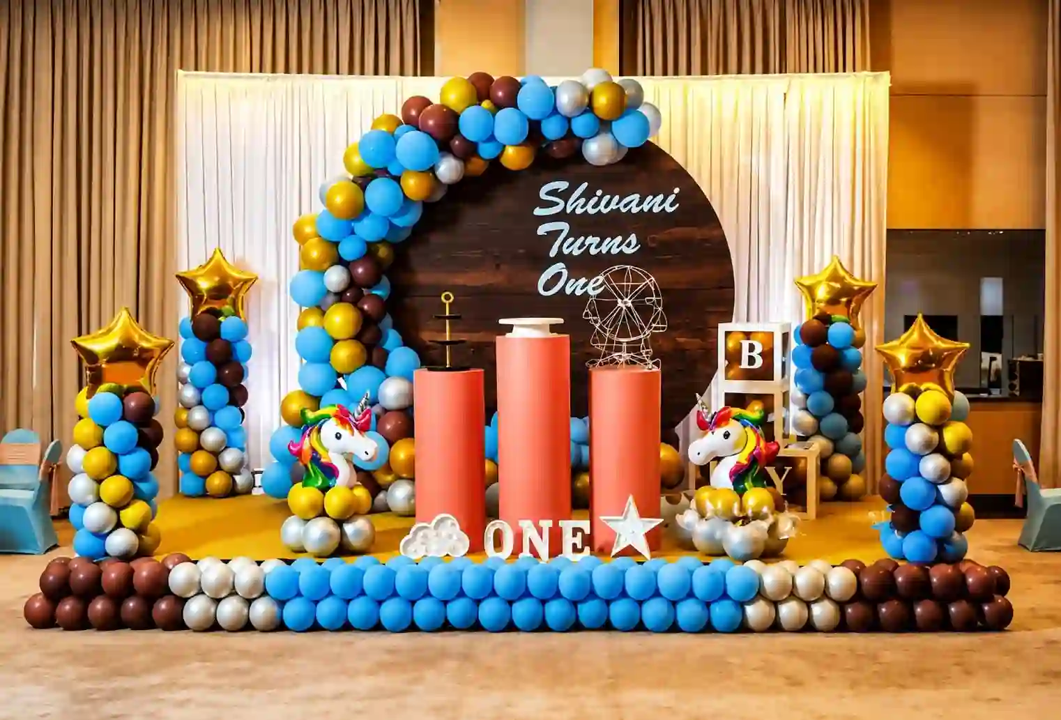 balloon decoration Unicorn Theme Stage Decor